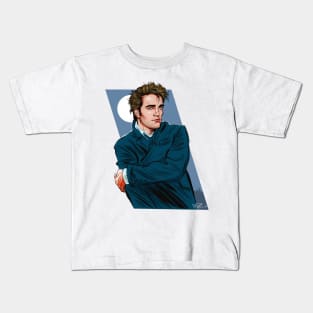 Robert Pattinson - An illustration by Paul Cemmick Kids T-Shirt